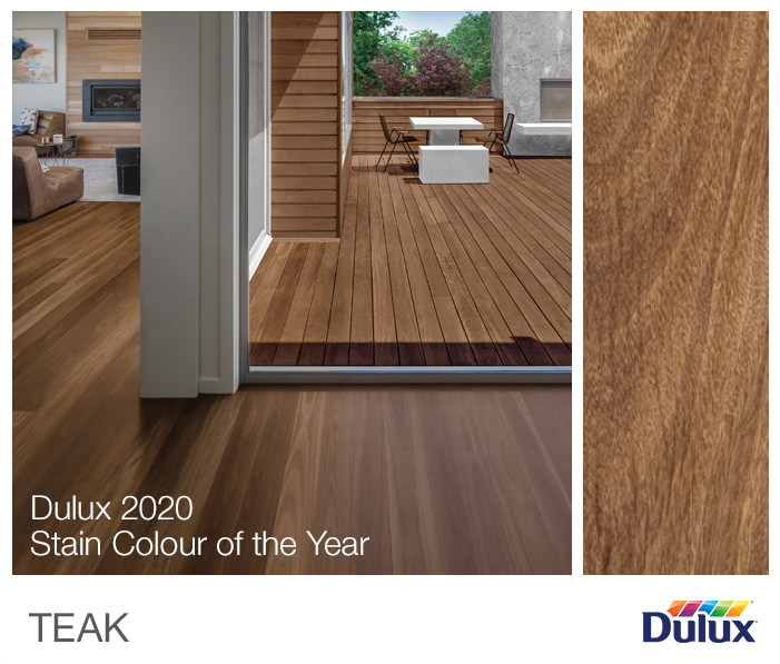 Dulux 2020 Stain Colour of the Year: Teak
